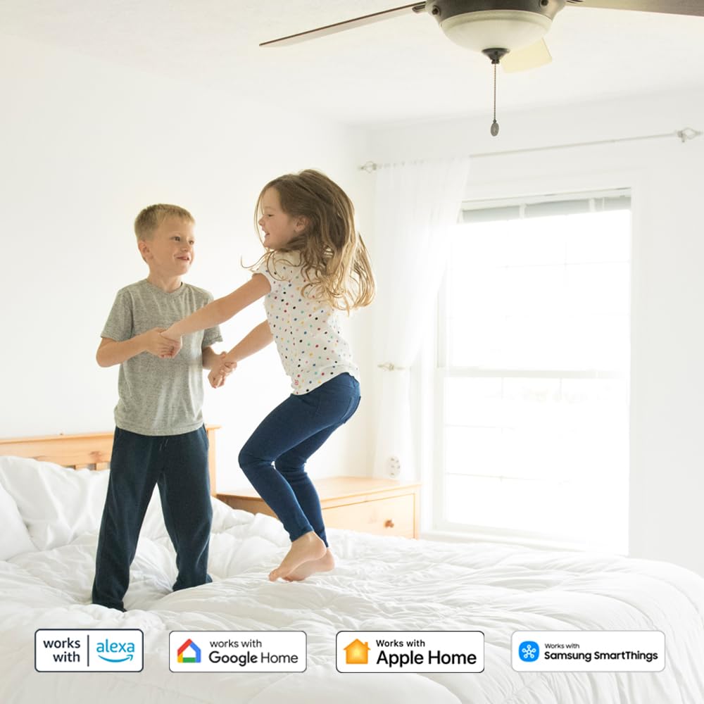 Leviton Decora Smart Fan Speed Controller, Wi Fi 2Nd Gen, Neutral Wire Required, Works With My Leviton, Alexa, Google Assistant,