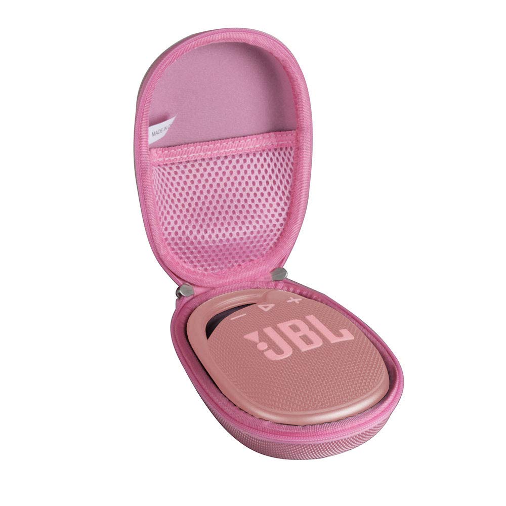 Hermitshell Hard Travel Case For Jbl Clip 4 / Jbl Clip 5 Portable Mini Bluetooth Speaker (Pink)