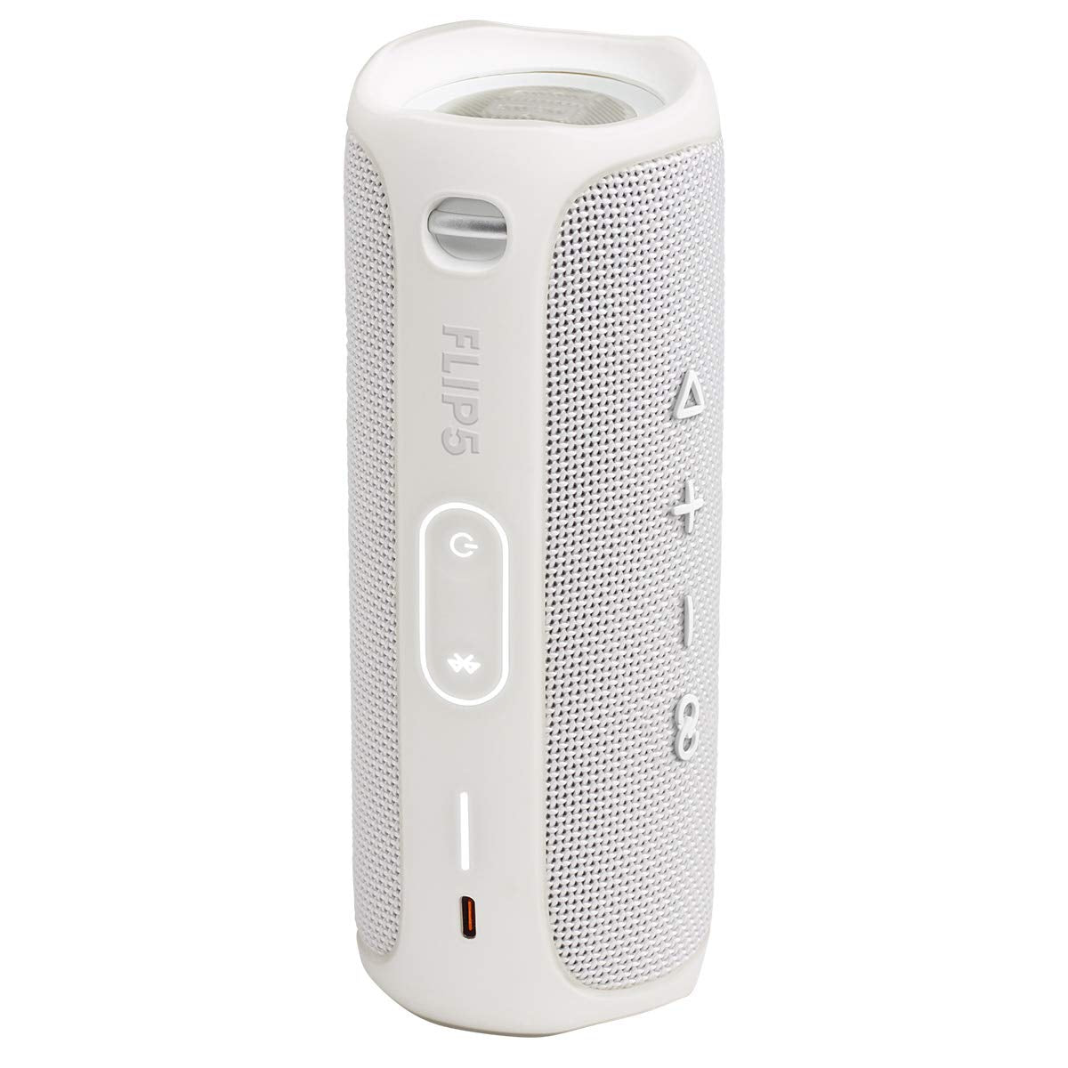 Jbl Flip 5, Waterproof Portable Bluetooth Speaker, White, 3.6 X 3.6 X 8.5