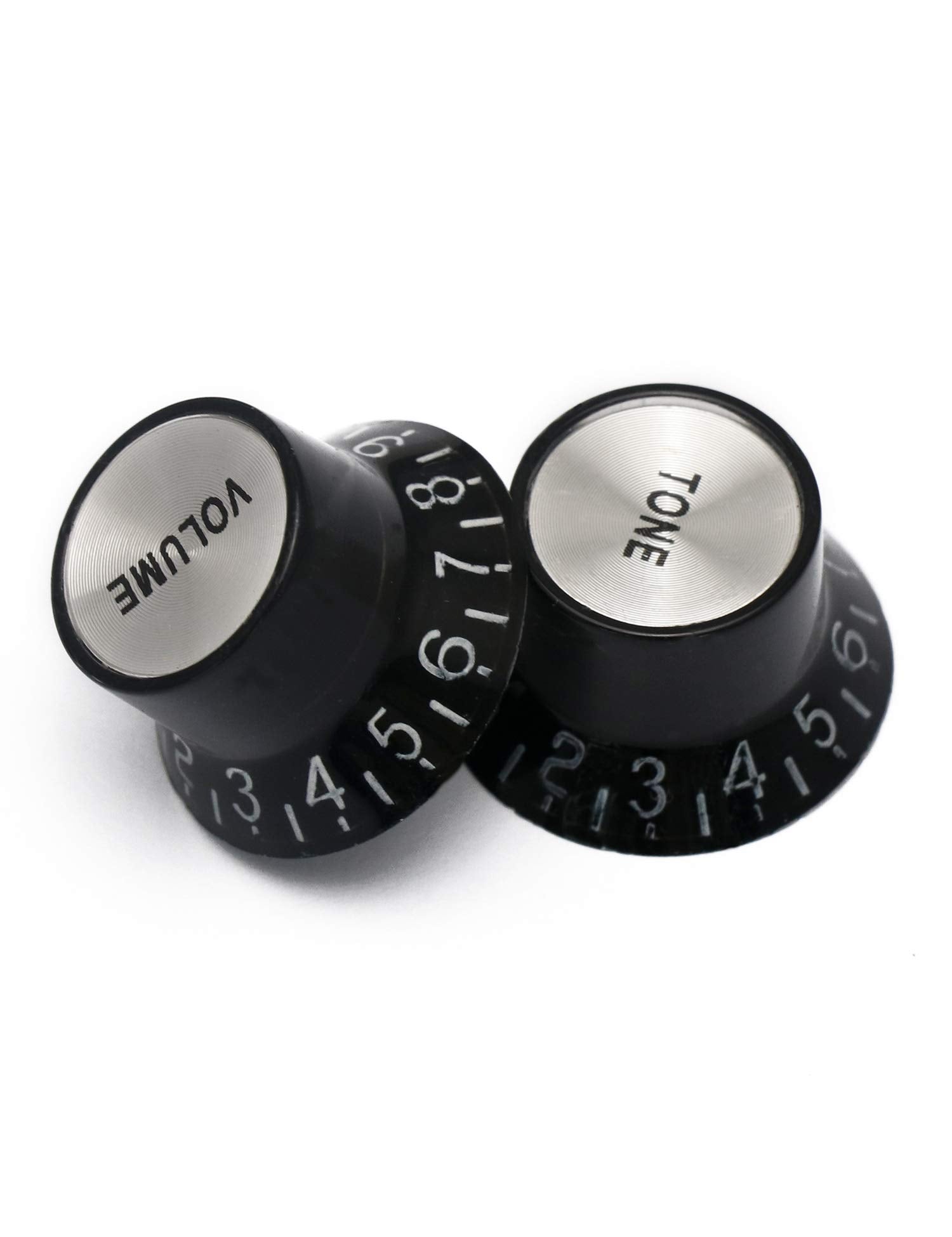 Metallor Electric Guitar Top Hat Knobs Speed Control Knobs 2 Volume 2 Tone Compatible With Les Paul Lp Electric Guitar Parts Rep