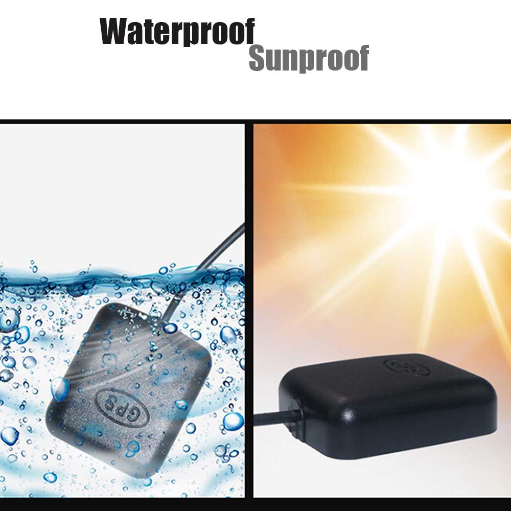 Coronir Vehicle Waterproof Active Gps Antenna With Sma Male Connector 28Db Gain, 3 5Vdc Magnetic Gps Antenna