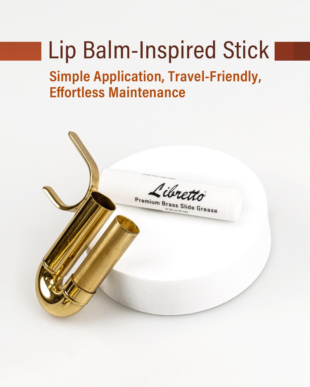 Libretto Brass Lubricant Bundle, Set Of 2, 1 Oz Valve Oil + 0.16 Oz Slide Grease   Odorless, Pure, Materials From Japan, Special