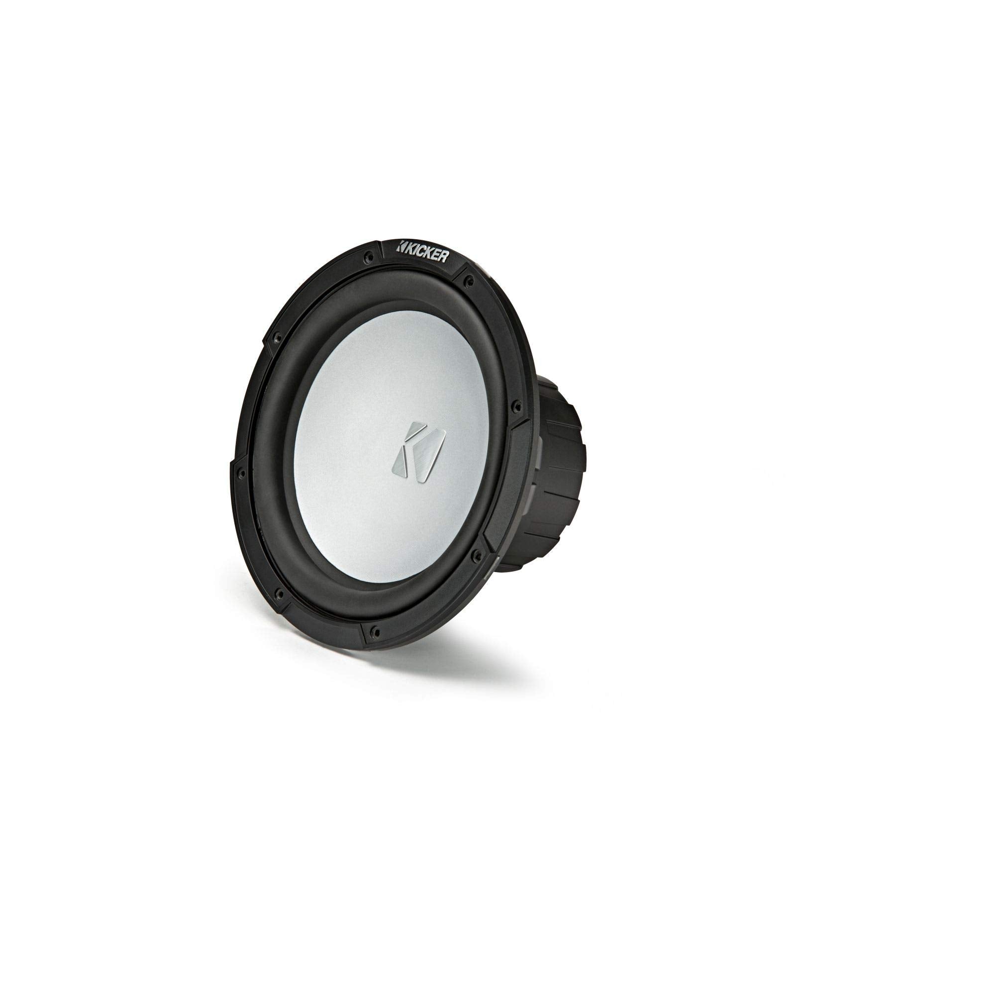 Kicker 45Kmf104 10'' Weather Proof Subwoofer For Freeair Applications 4 Ohm   Kicker 45Kmg10W 10'' Led Grille (White)