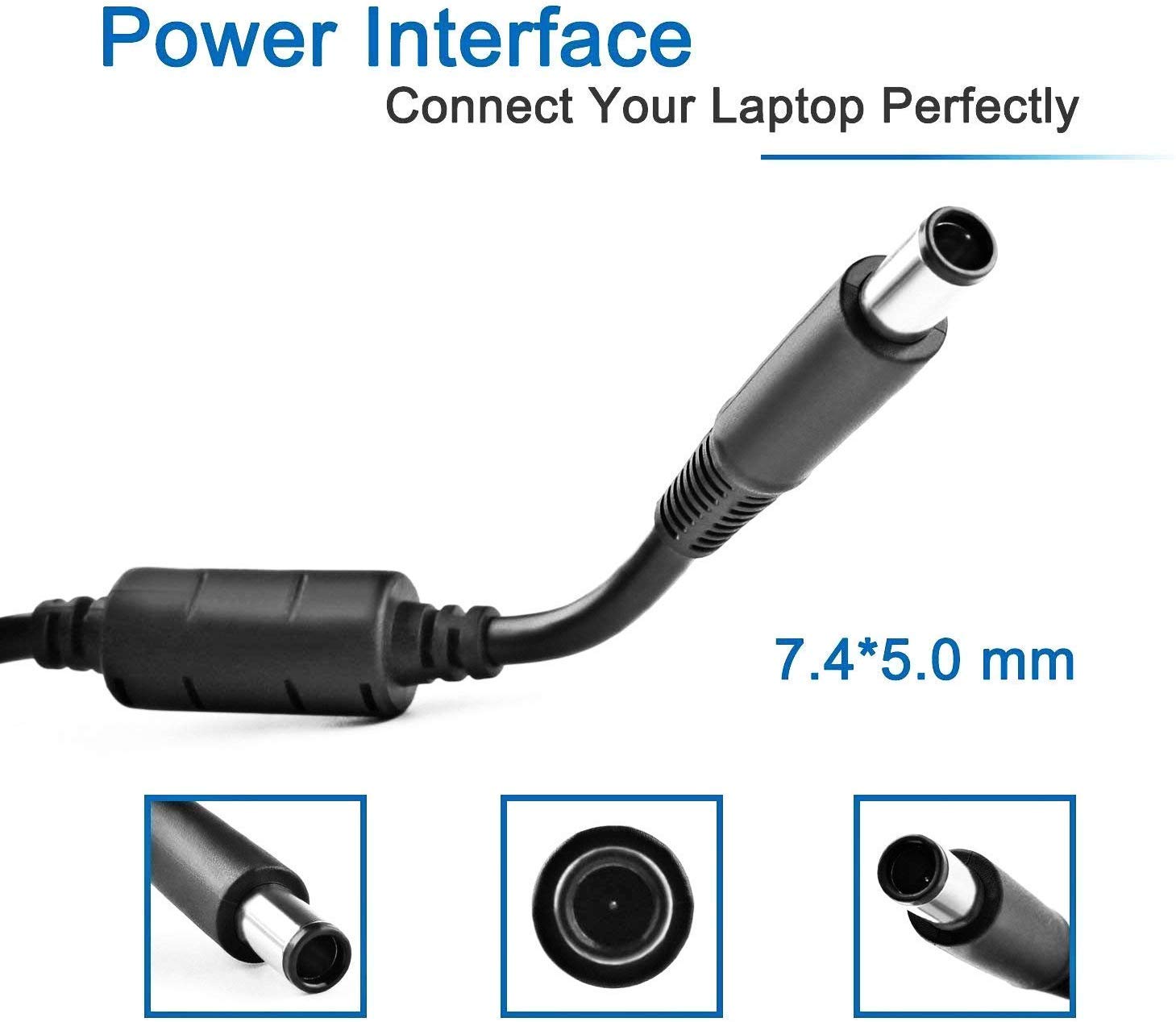 Hnhtkj 65W Laptop Charger Fit For Dell Latitude 5400 5480 7480 7490 5490 E5470 E6420 5580 5500 5590 5280 E6410 E5570 E6430 E6440