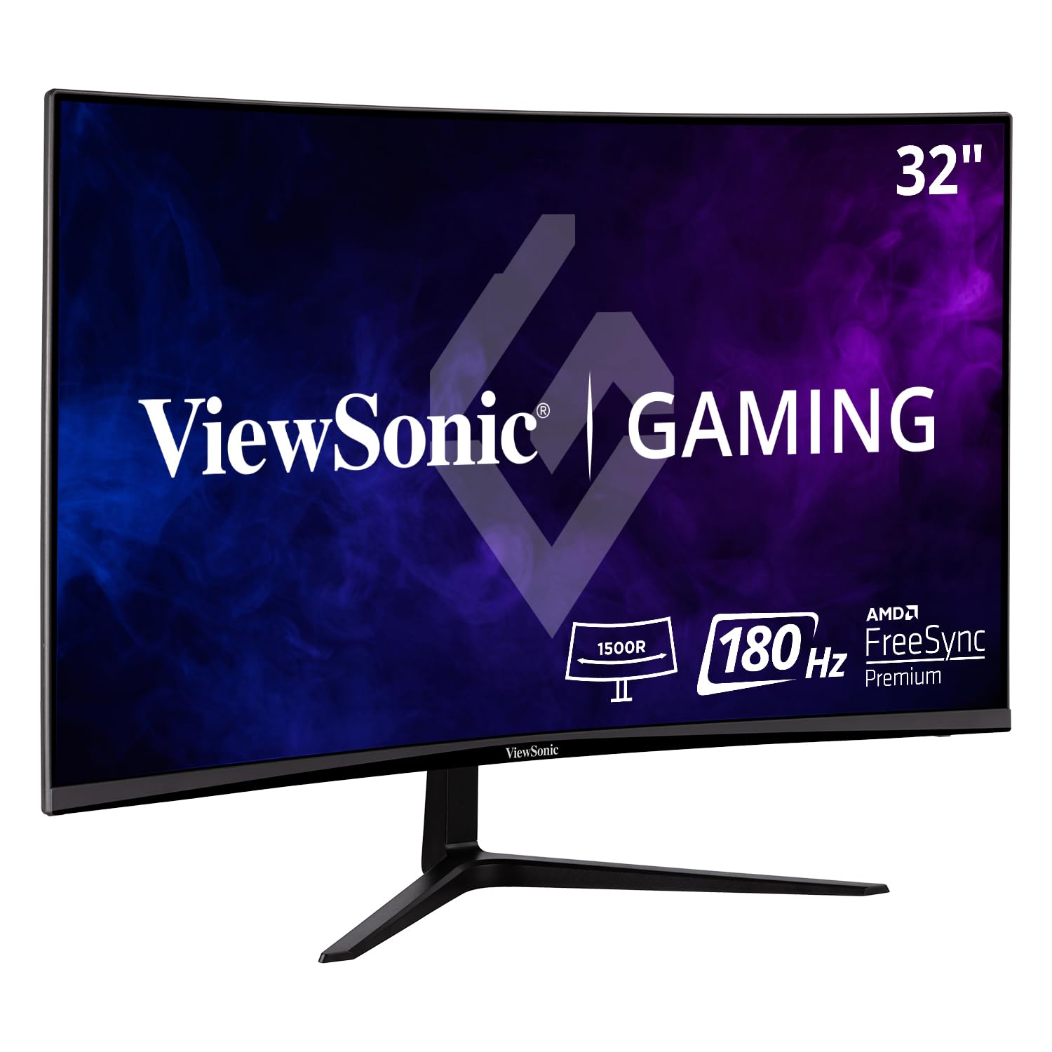 Viewsonic Omni Vx3218 Pc Mhd 32 Inch Curved 1080P 1Ms 165Hz Gaming Monitor With Adaptive Sync, Eye Care, Hdmi And Display Port