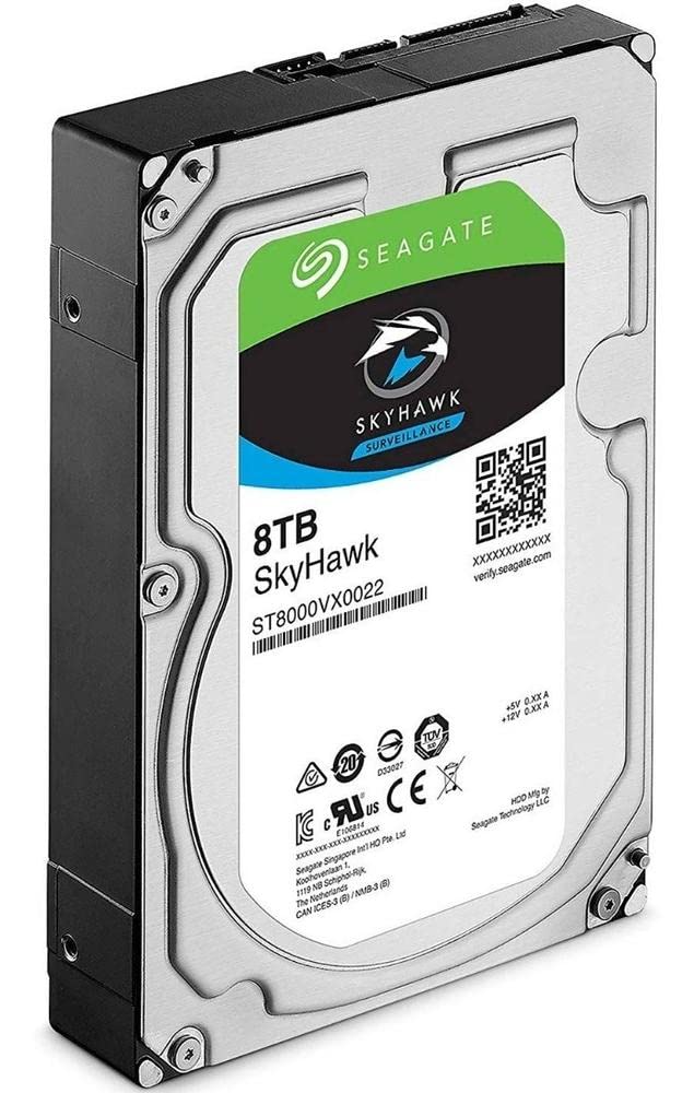 Seagate SkyHawk 8TB Surveillance Internal Hard Drive HDD � 3.5 Inch SATA 6Gb/s 256MB Cache for DVR NVR Security Camera System with Drive Health Management (ST8000VX0022)