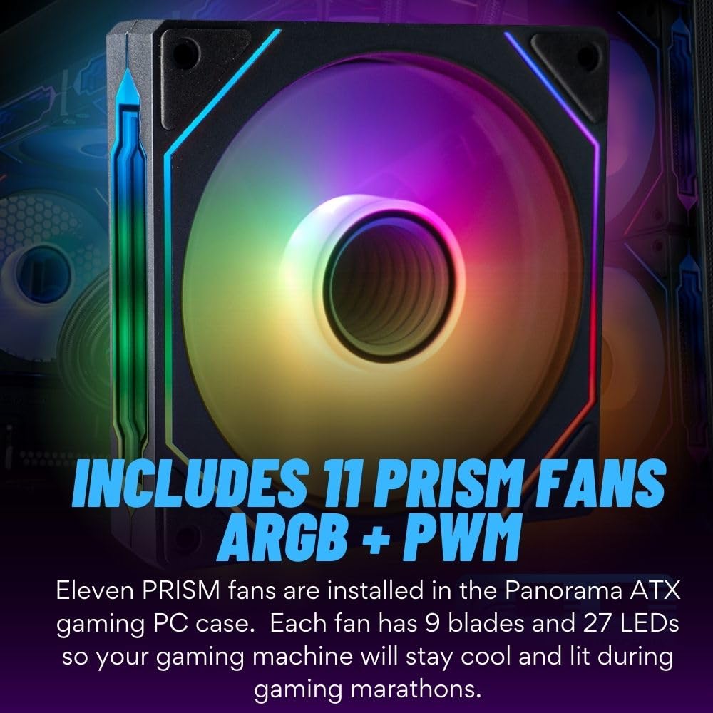 Panorama Rtx 4080 Super Gaming Pc Desktop   Amd Ryzen 7 9700X Processor, 32Gb Ddr4 Ram, 1Tb Nvme Gen4 Ssd + 3Tb Hdd, Wifi + Bt,