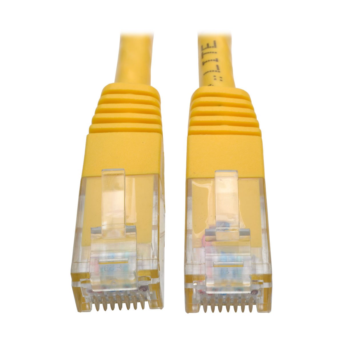 Tripp Lite Cat6 Cat5E Gigabit Molded Patch Cable Rj45 M/M 550Mhz Yellow 1Ft 1' (N200 001 Yw)