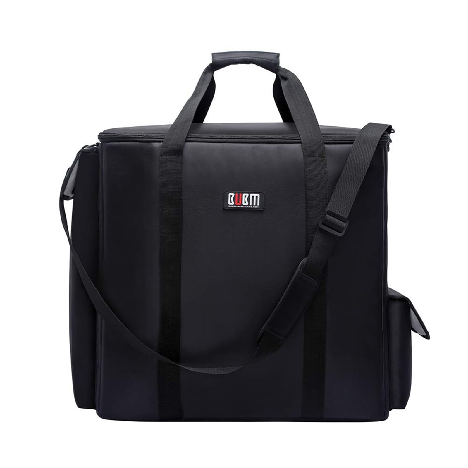 Bubm Desktop Computer Carrying Case, Padded Nylon Carry Tote Bag For Transporting Computer Tower Pc Chassis, Keyboard, Cable And