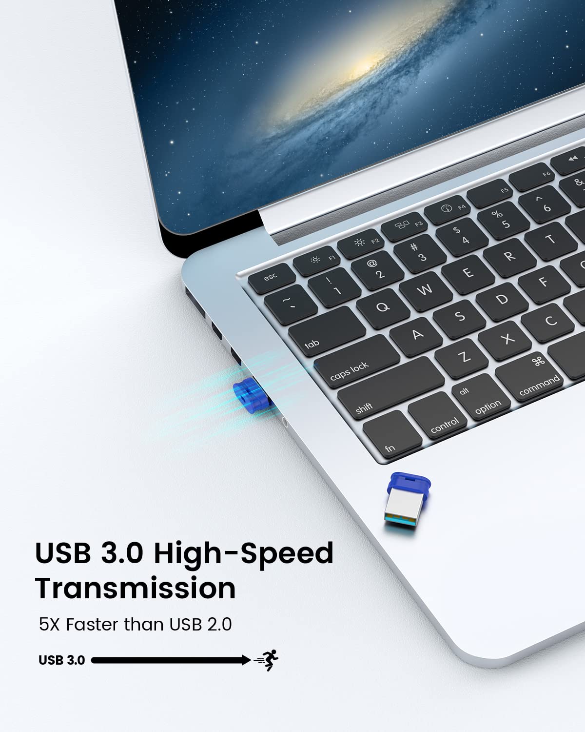 K&Zz 128Gb Flash Drive 128Gb Usb 3.0 Flash Memory Stick Drive With Lanyard Ultra High Speed Mini 128 Gb Usb Drive Thumb Drive Usb Stick For Pc/Laptop, Blue