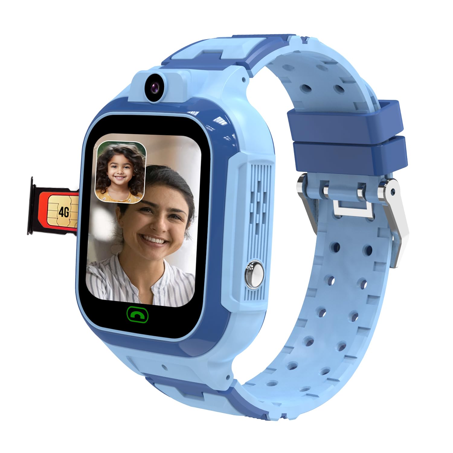 Sekyo Carepal Pro 4G Kids Smart Watch | Video Call, Accurate & Live Gps Location |App Control, Family Chat, Games, Pedometer, 