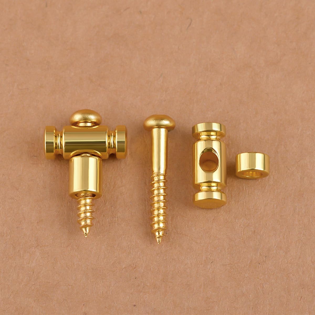 Guyker Guitar Roller String Retainers(Set Of 2)   String Guide, Strings Trees Replacement Part For Electric Guitars, Sr1 Gold