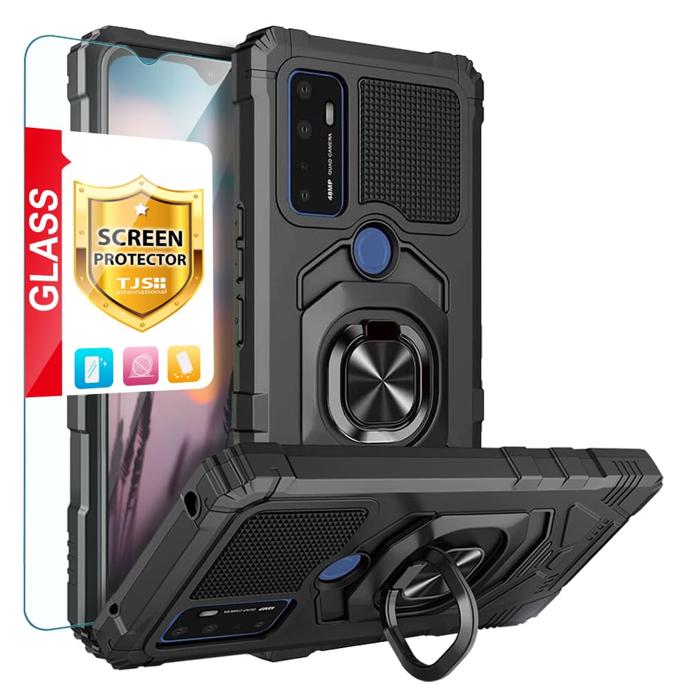 Tjs Compatible With At&T Radiant Max 5G 6.8'' / Cricket Dream 5G / Cricket Innovate 5G / At&T Fusion 5G, With Tempered Glass Scr