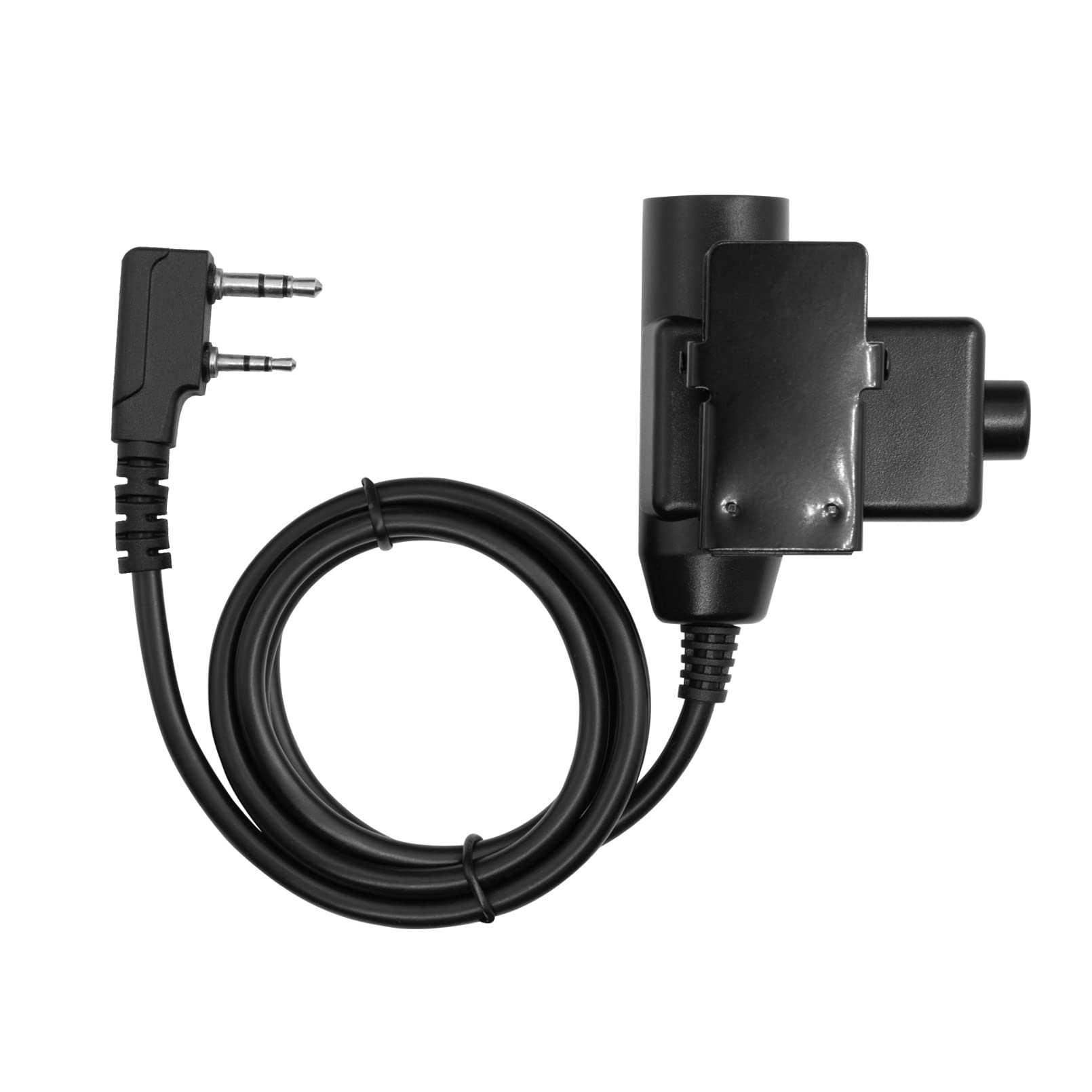 Jeuyoede U94 Ptt Tactical Military Adapter Standard 7.1Mm Plug Compatible With Kenwood Radio