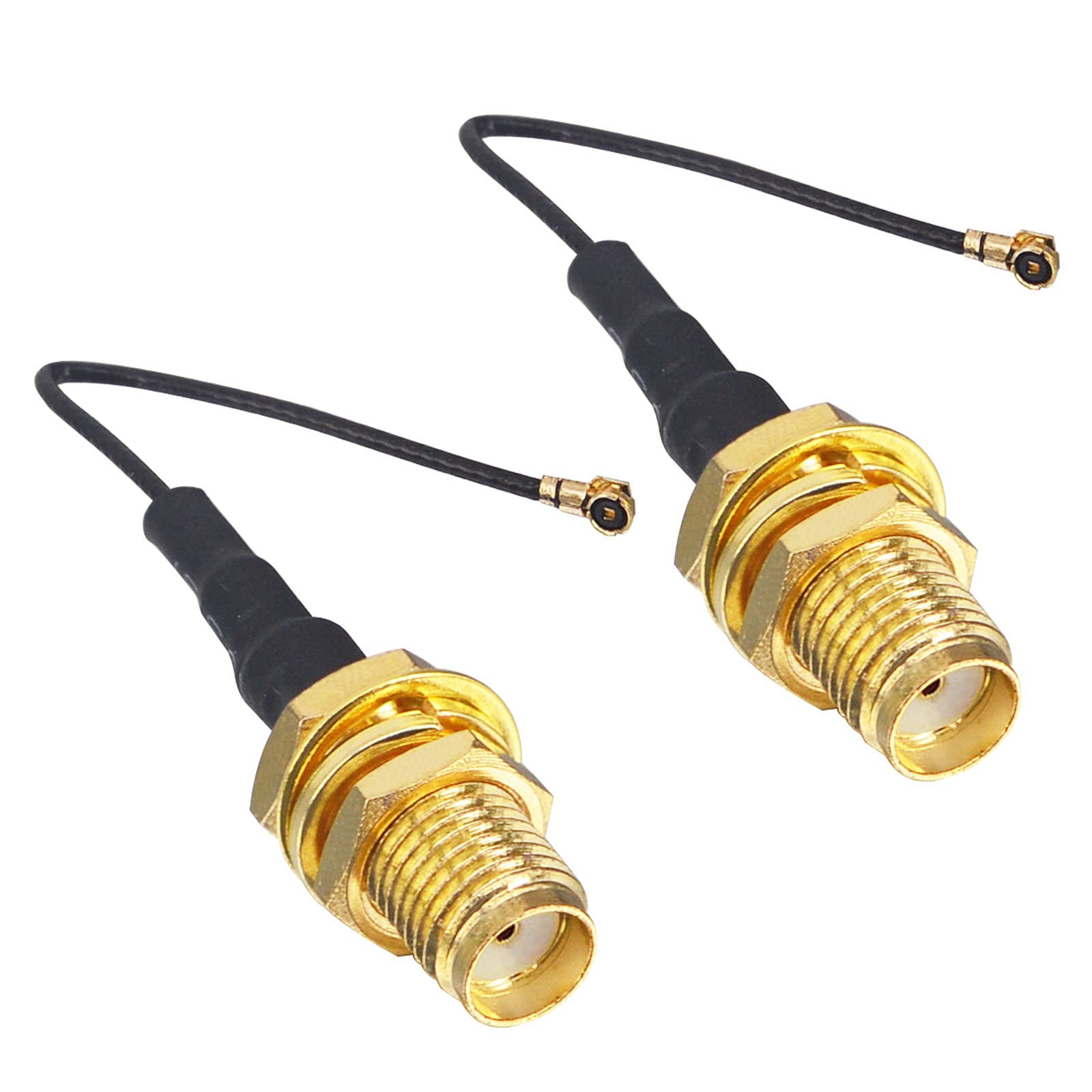 onelinkmore MHF4 to SMA M.2 NGFF SMA Female Bulkhead RF Pigtail WiFi Antenna Extension Cable for PCI WiFi Card Wireless Router M