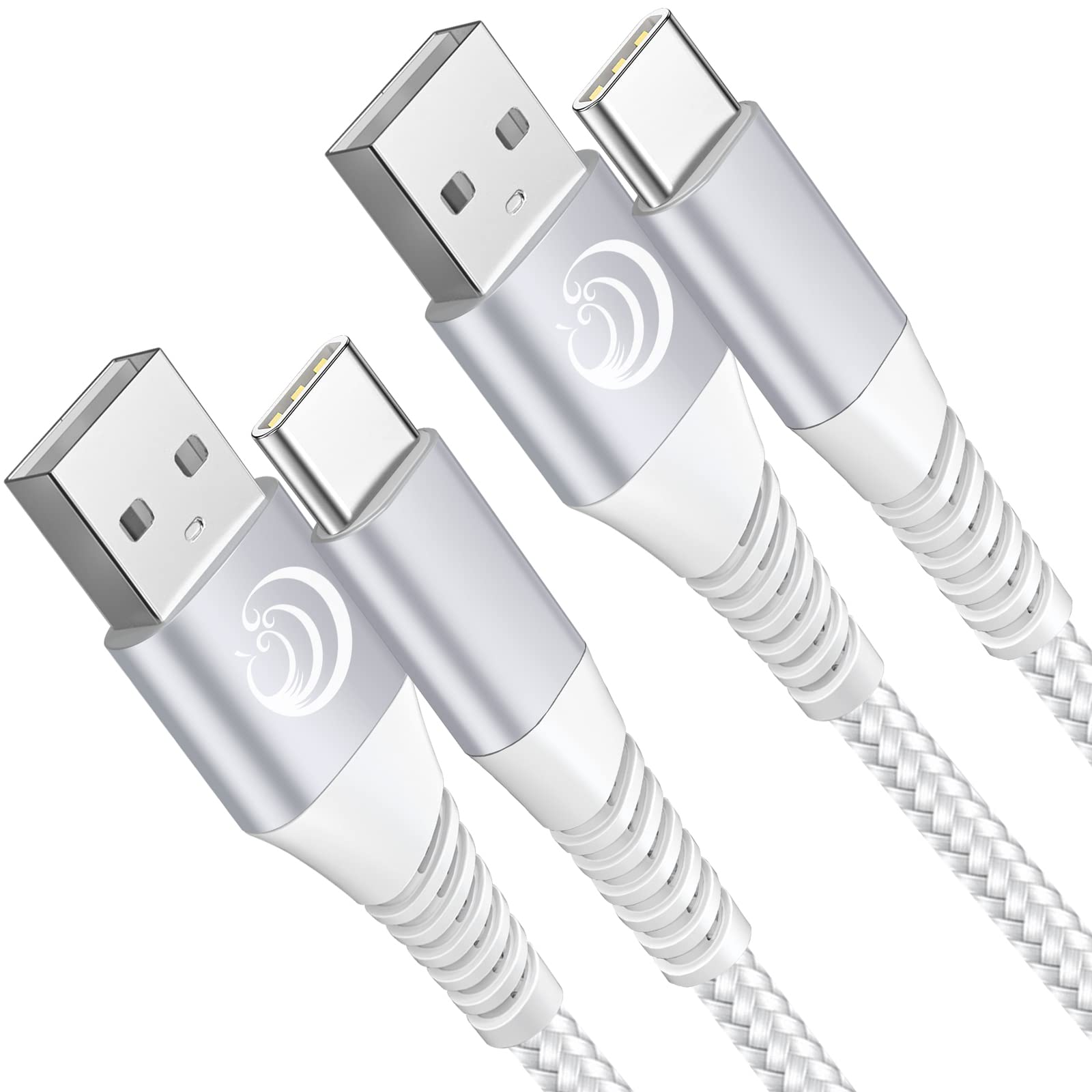 Usb Type C Cable 6Ft 2Pack Fast Charging Cable Usb C Charger Phone Cord For Samsung Galaxy A01 A02S A03S A10E A11 A12 A13 A14 A20 A21 A32 A42 A52 A53 A50 A51 S21 S22, Moto G7/G6, Lg K51 Stylo 6 5 4