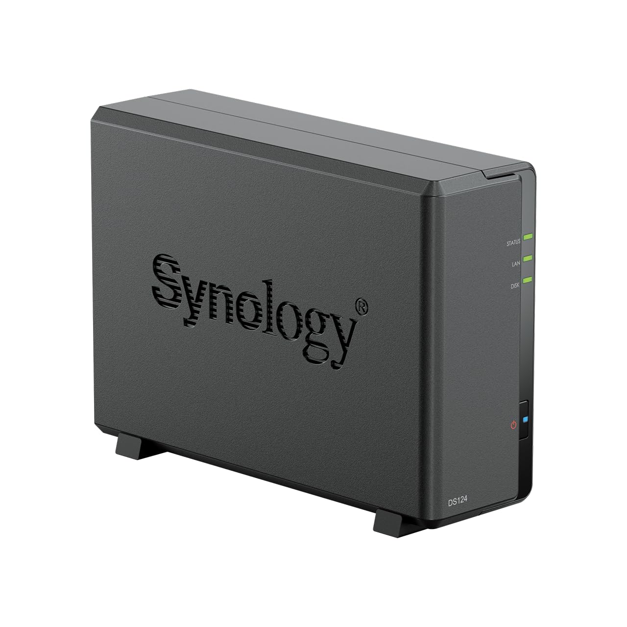 Synology Diskstation Ds124 1 Bay 3.5Inch Diskless 1Xgbe Nas (Tower), Realtek Rtd1619B Quad Core. 1.4Ghz, 1Gb Ram, 2Xusb3   2 Yr