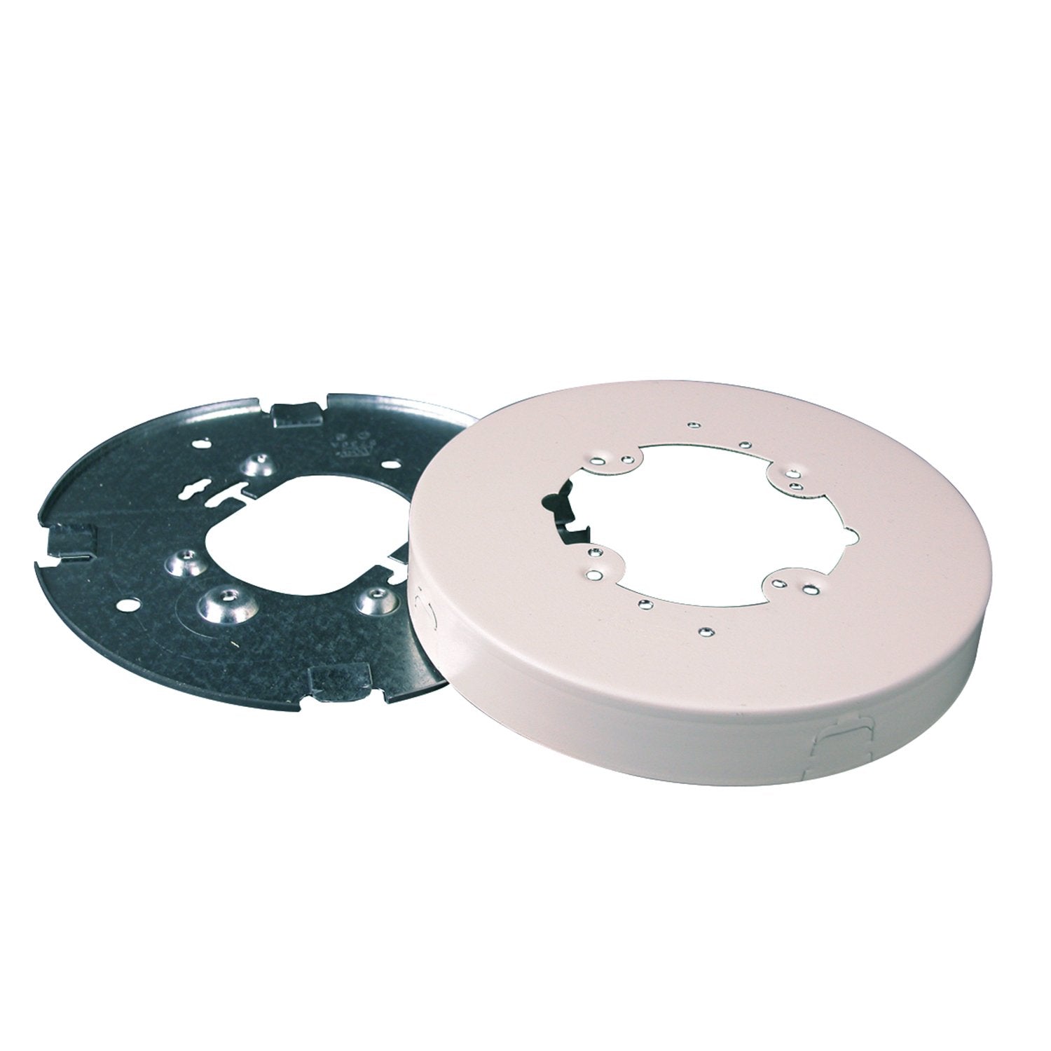 Legrand Wiremold V5739A Metal Raceway For Extending Power, 500 And 700 Series, 6 3/8'' Diameter Open Base Fixture Box, 1'' Deep,