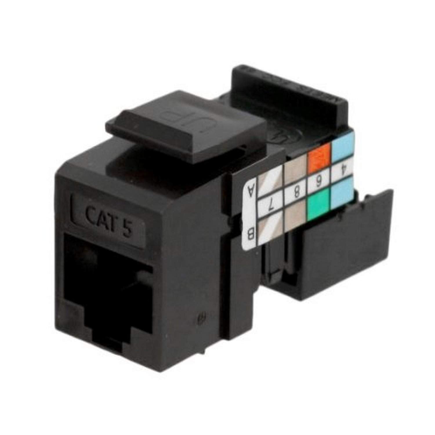 Leviton 41108-RB5 Cat 5 Category 5 QuickPort Connector, Brown