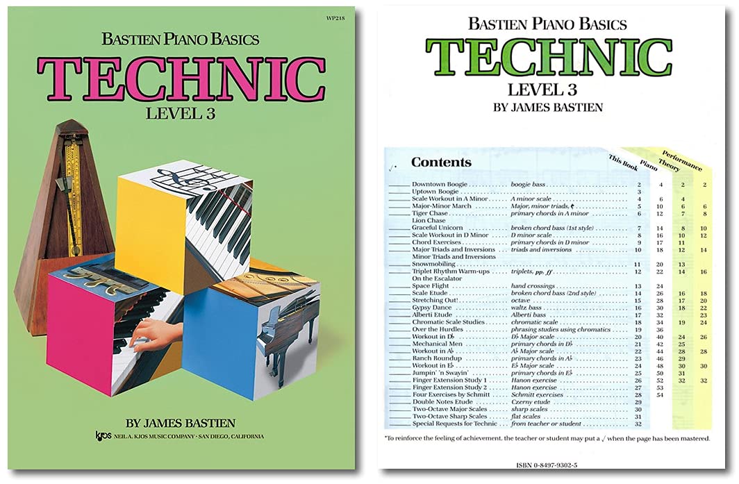Bastien Piano Basics Level 3 Learning Set By Bastien   Lesson, Theory, Performance, Technique & Artistry Books & Juliet Music Pi