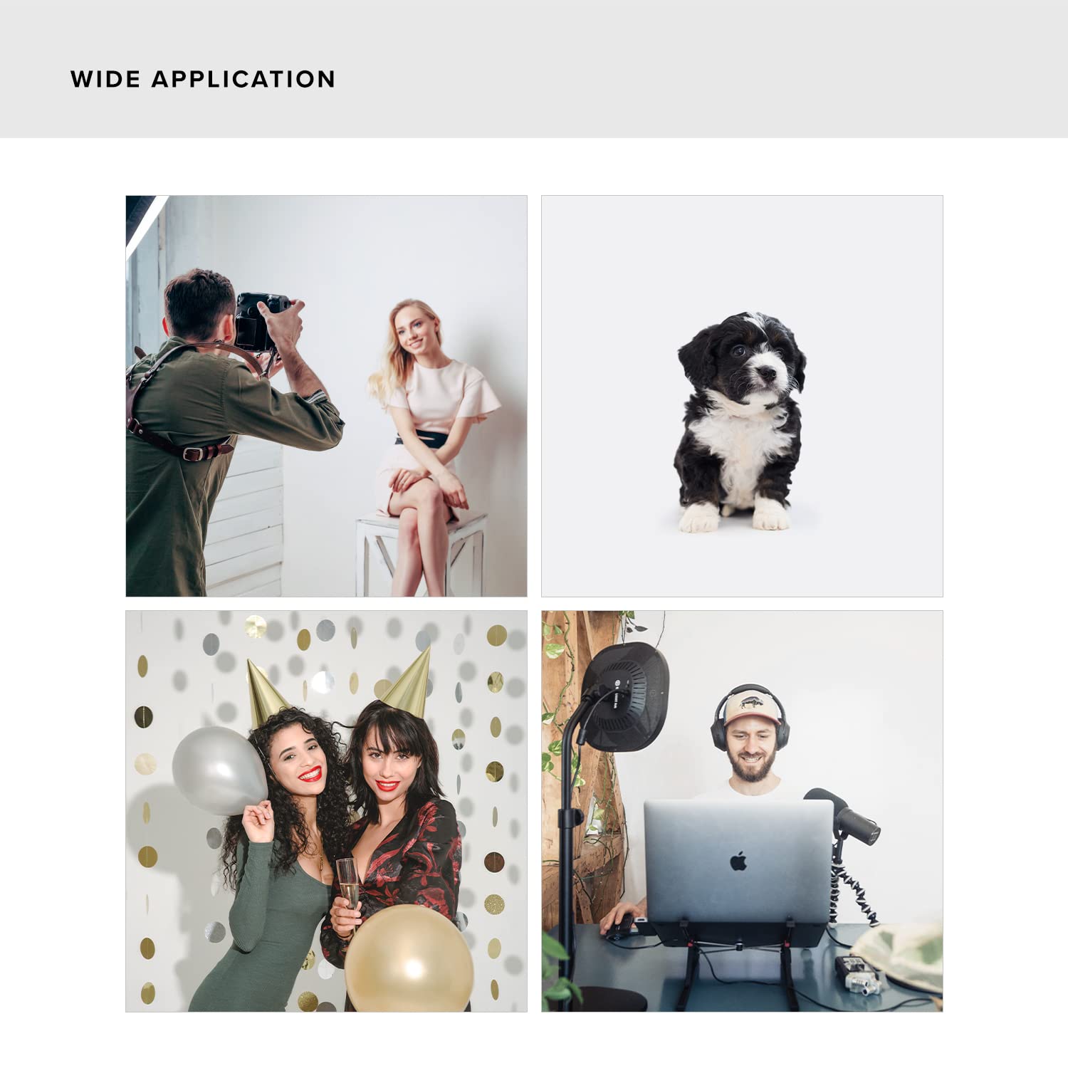 Limostudio 10 X 10 Feet Pure White Photo Backdrop Background Screen, Pure Seamless > 150Gsm Highest Density In Market, Premium G