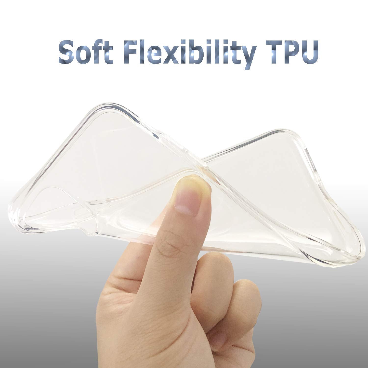 Tenoc Phone Case Compatible With Iphone 11 Pro Max, Clear Case Shockproof Protective Bumper Slim Cover For 6.5 Inch