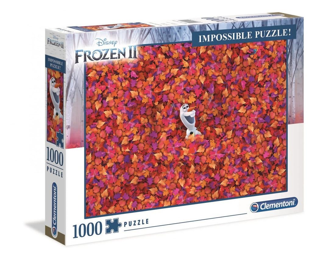 Clementoni Disney Frozen 2 Impossible Jigsaw Puzzle, 1000 Pieces, Made In Italy, Adults Puzzles, 39526