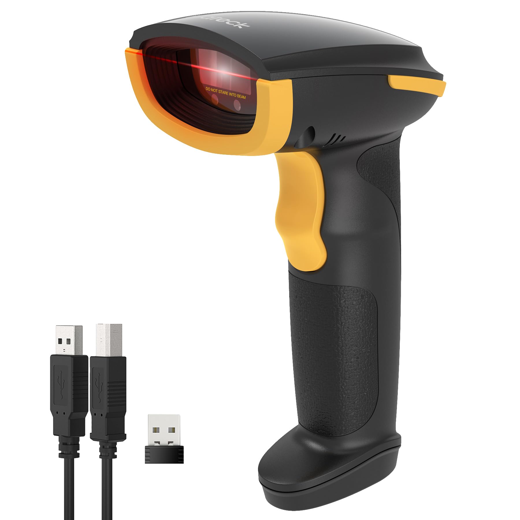 Inateck 1D Bluetooth Barcode Scanner with 2600mAh Battery, Plug-and-Play Wireless CCD Reader for Inventory, Library & Warehouse,