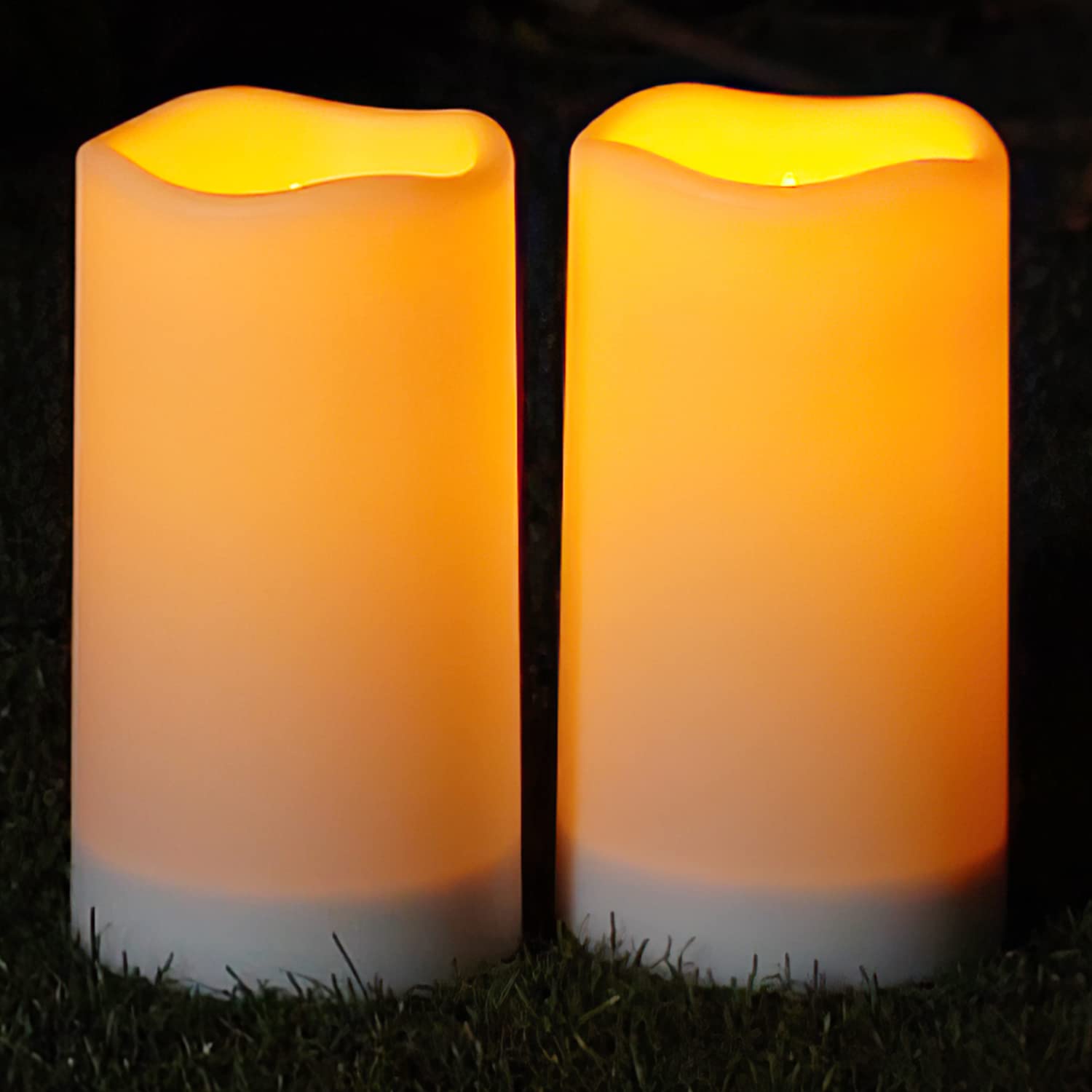 Homemory Solar Candles Outdoor Waterproof, Rechargeable Candles, Solar Powered Flameless Candles For Outdoor, Lanterns, Sensor O