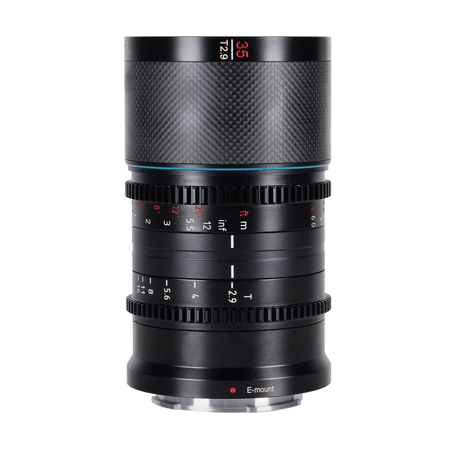 Sirui Saturn 35Mm T2.9 1.6X Full Frame Carbon Fiber Anamorphic Lens, Cine Lens For L Mount Cameras, 418G (Neutral Flare)