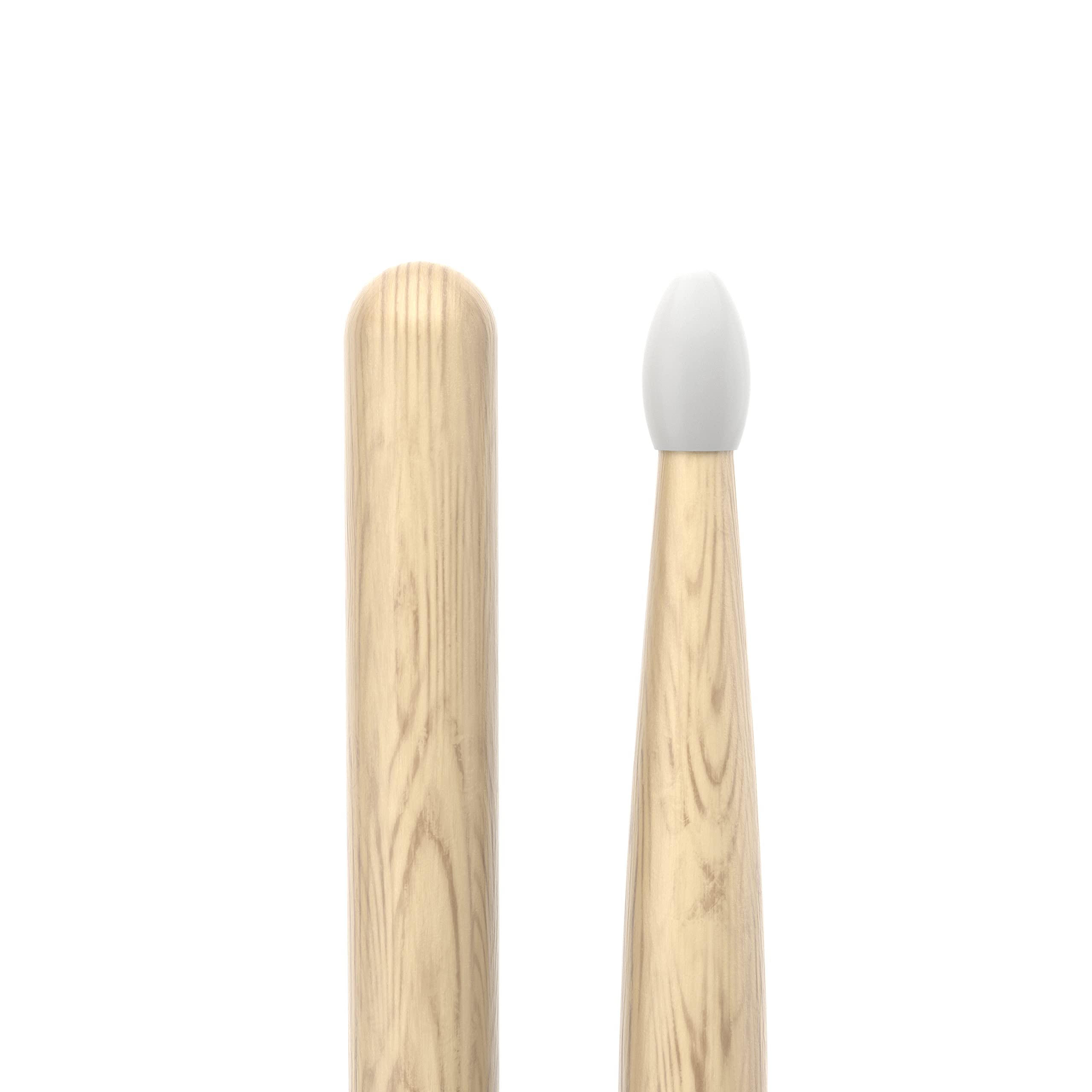 Promark Drum Sticks - Classic Attack 5A Shira Kashi Oak Drumsticks, Oval Nylon Tip, One Pair