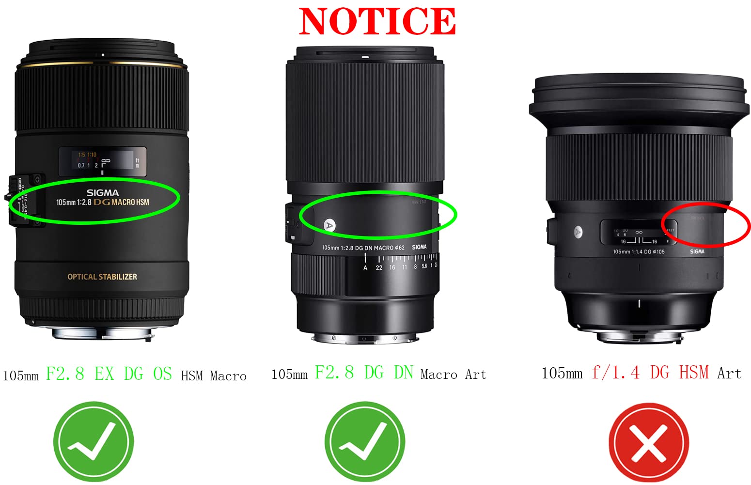 62Mm Lens Cap Cover Compatible For Sigma 258101 105Mm F2.8(Not For F1.4) Ex Makro Dg Os Hsm,105Mm F2.8 Ex Dg Os Hsm Macro,Huipux