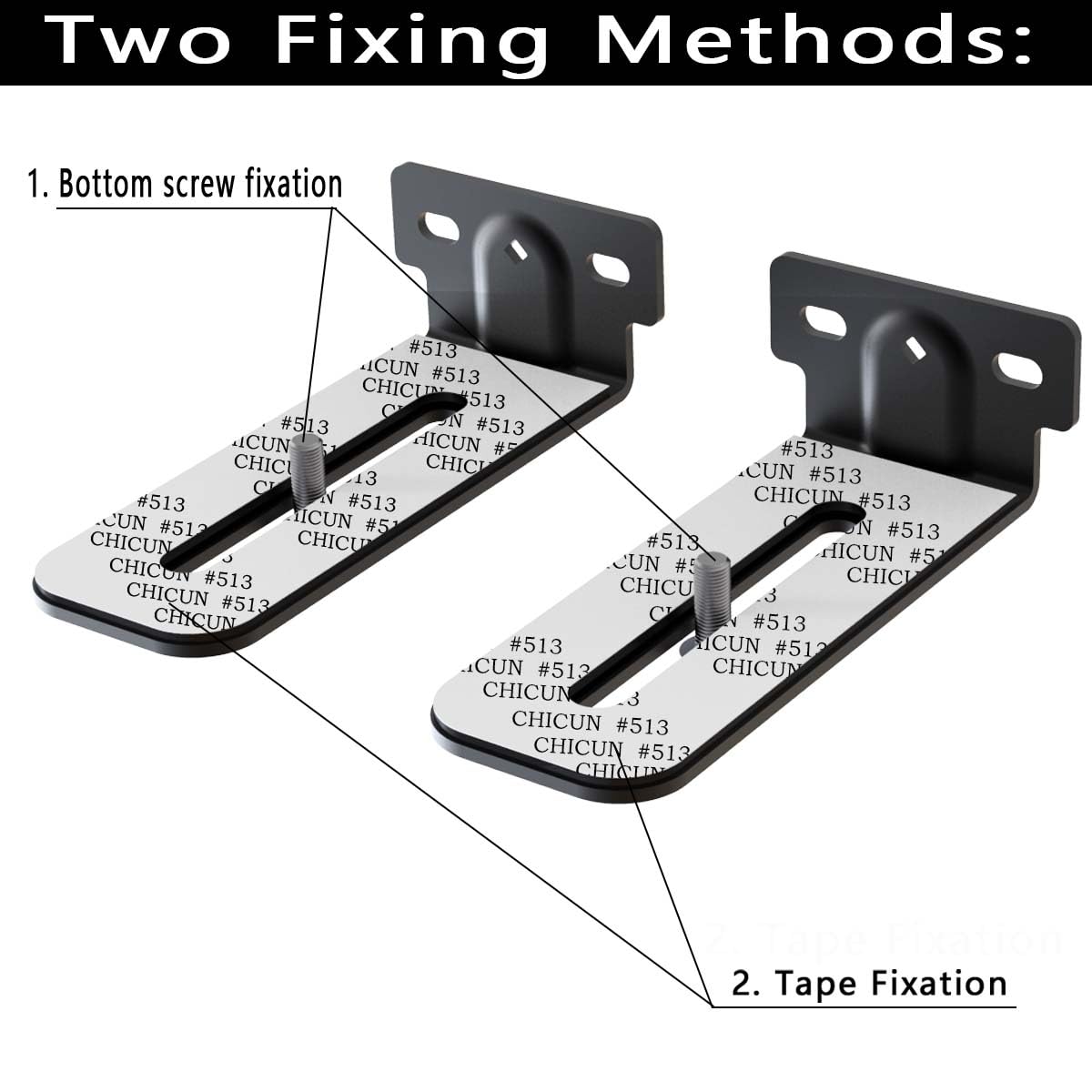 Agandax Soundbar Wall Mount Bracket Universal Soundbar Mount Shelf Depth Adjustable For Bose, Samsung, Vizio, Lg, Dolby Atmos So