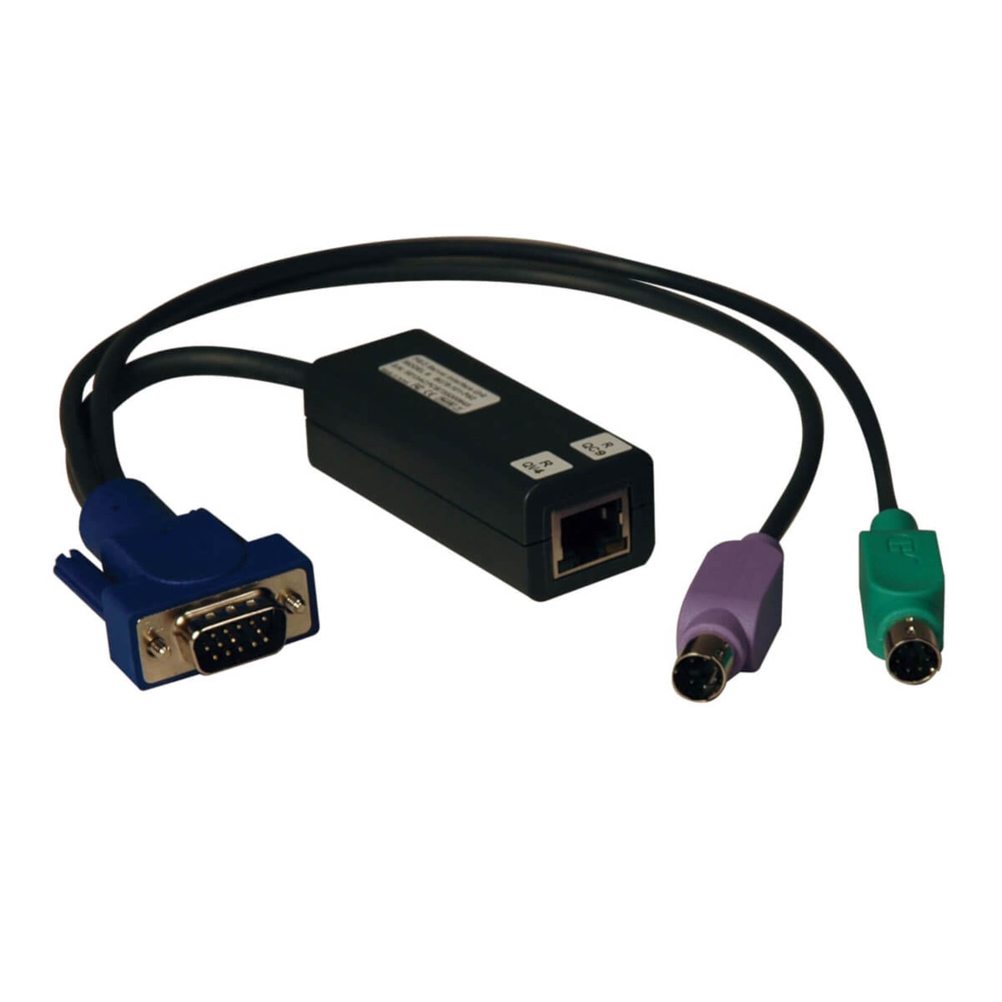 Tripp Lite B078. 101. Ps2 Server Interface Ps2 Module . Rj. 45 Female Network, Hd. 15 Male Vga, Mini. Din (Ps/2) Male Keyboard/M