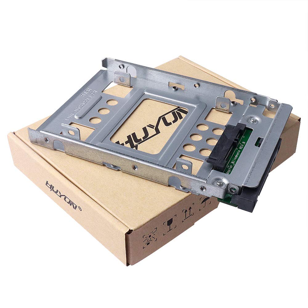 Huyun 2.5 '' Ssd To 3.5 '' Sata Hard Disk Drive Hdd Adapter Caddy Tray Cage Hot Swap Plug 654540 001