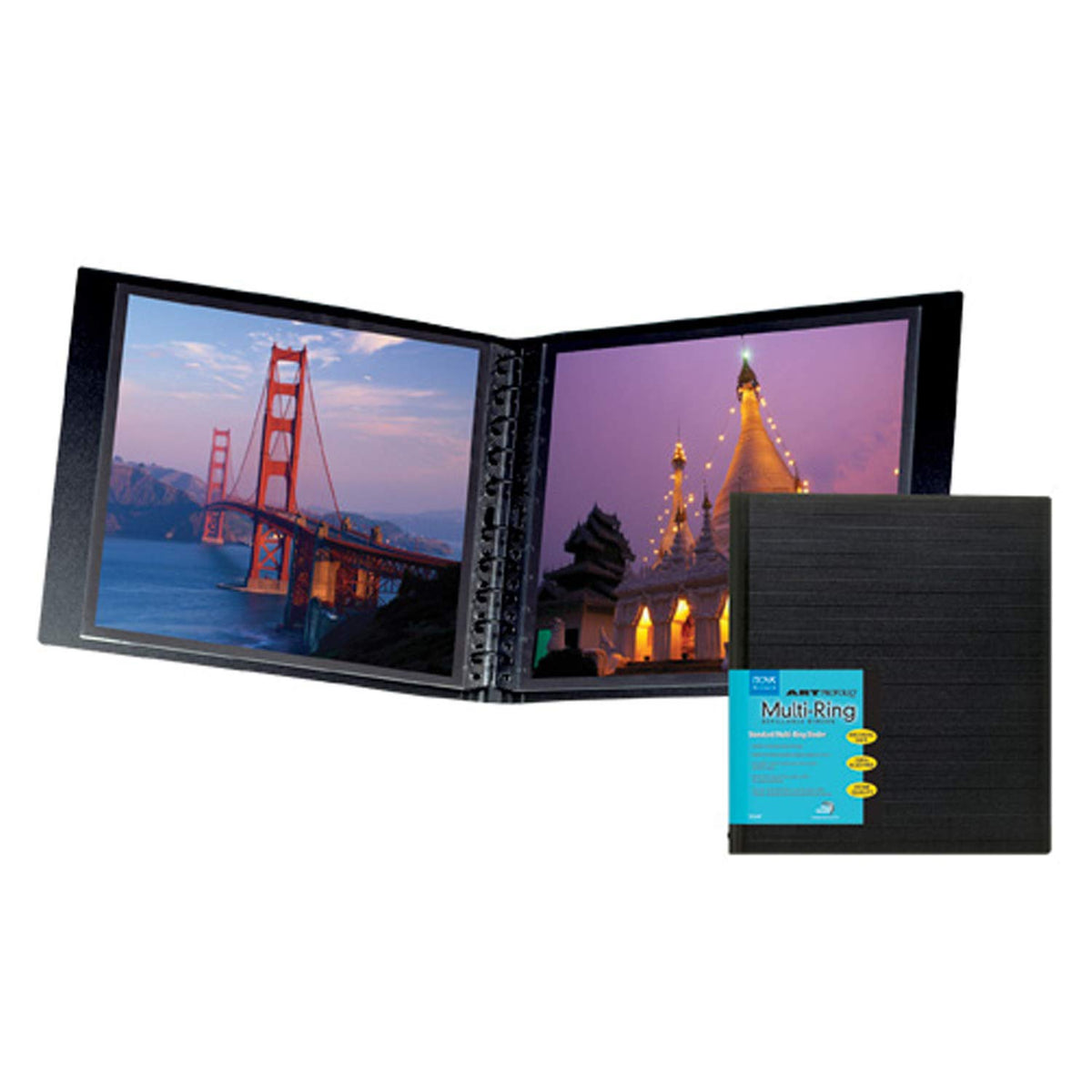 Profolio By Itoya, Profolio Multi Ring Refillable Binder   Landscape, 17 X 11 Inches