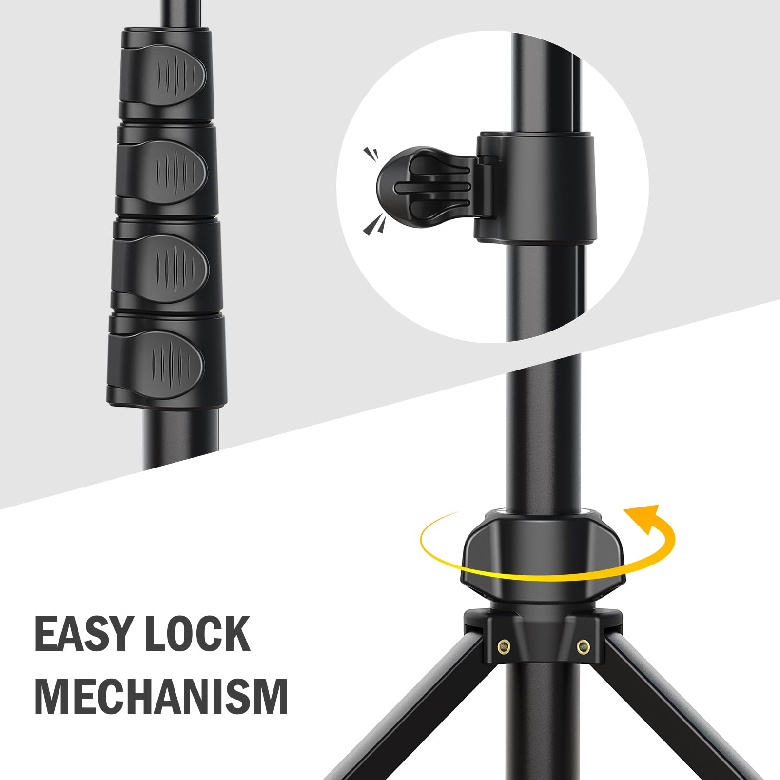 Liphisy 64    Tripod For Cell Phone & Camera, Phone Tripod With Remote And Phone Holder, Sturdy & Stable Height Adjustable Multi