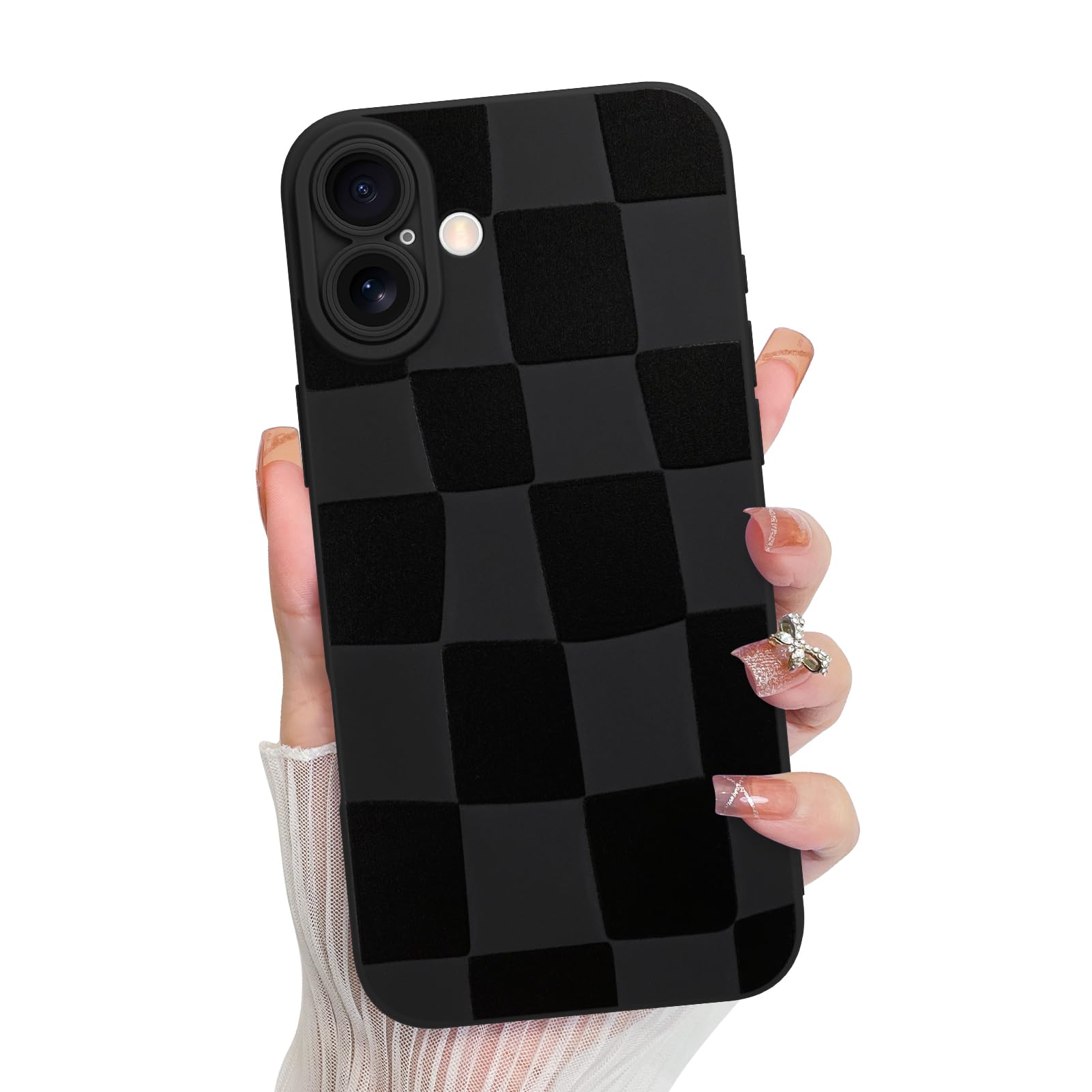 KANGHAR Compatible with iPhone 17 Case 2025, Silicone Spot Cute Pattern, Camera Protection Soft Slim Phone Cover for Girls Women