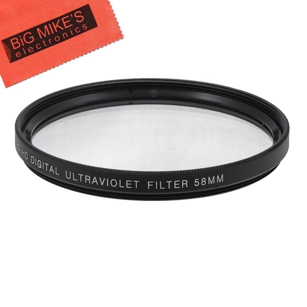 58Mm Uv Filter For Canon Rebel T5, T6, T6I, T7I, T8I, Eos 80D, Eos 90D, Eos 77D, Sl3 Cameras With Canon Ef S 18 55Mm Is Stm Lens
