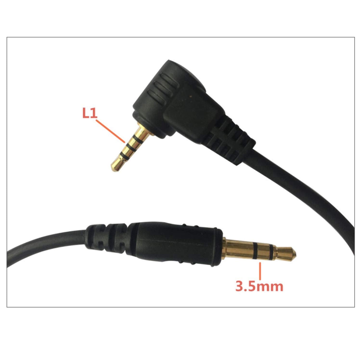 Gfshop Camera Shutter Connecting Cable Cord 3.5Mm L1 Camera Connecting Plug For Panasonic And Leica Cameras For Pixel Shutter Re