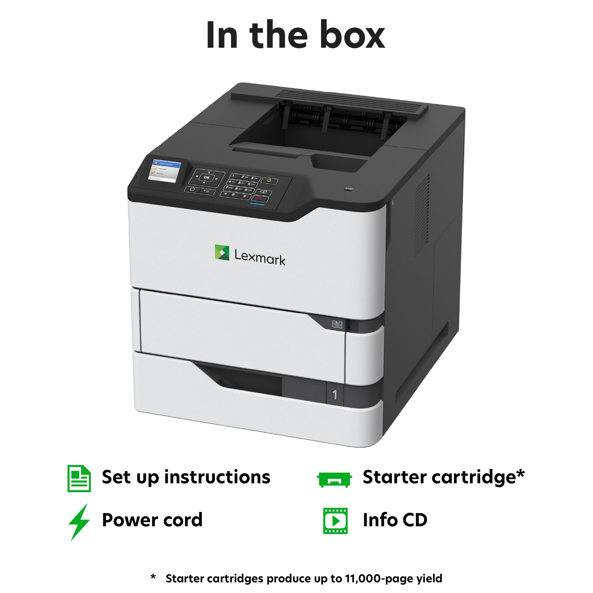 Lexmark Ms820 Ms821Dn Laser Printer   Monochrome   1200 X 1200 Dpi Print   Plain Paper Print   Desktop   55 Ppm Mono Print   A6