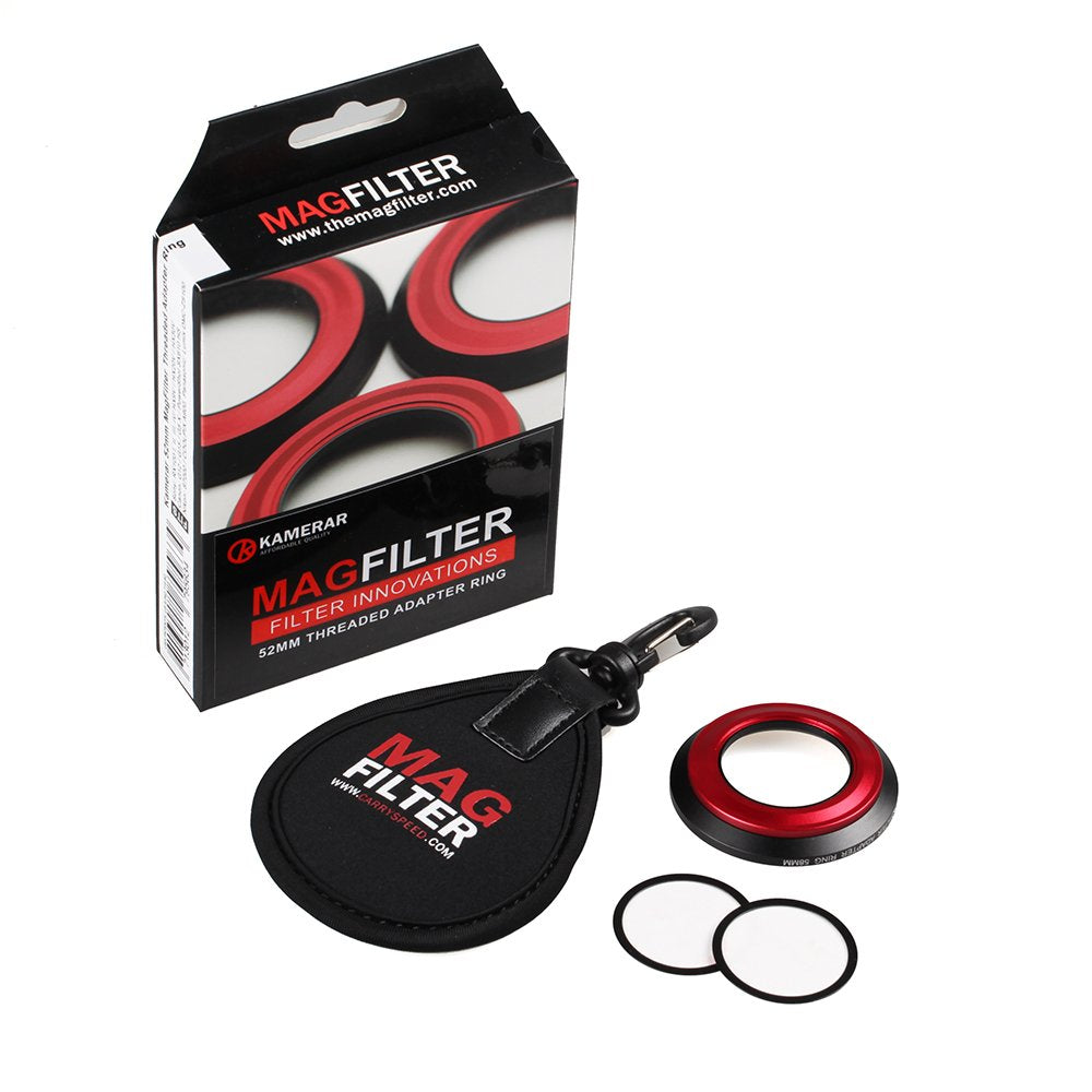 Kamerar Magfilter 52Mm Threaded Adapter Ring With Carrier Bag, Magnetic Lens Filter Adapter Rings For Sony Rx100 Iv, V, Vi, Vii,