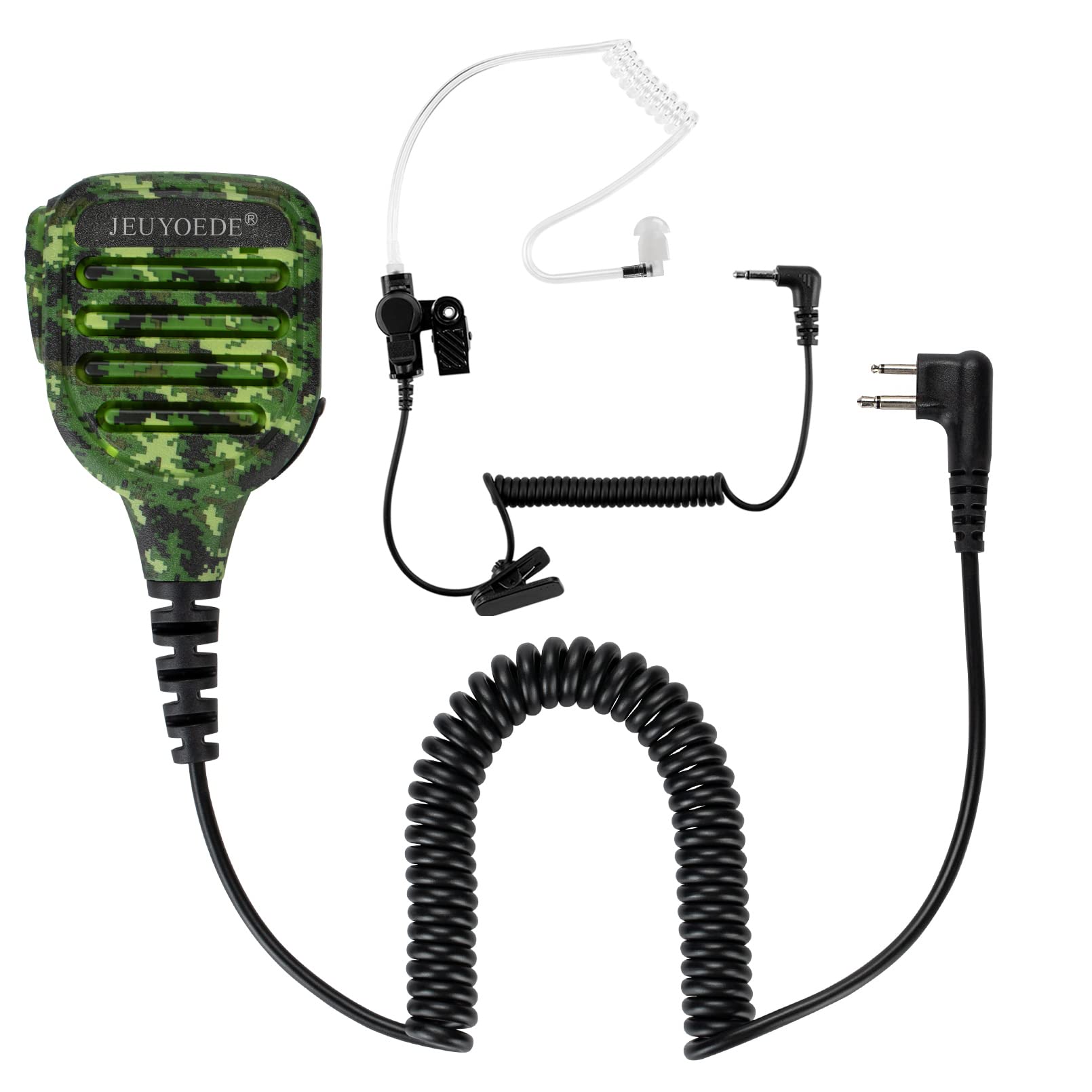 Jeuyoede Waterproof Ip56 Handheld Speaker Microphone With 3.5Mm Earpiece Jack Compatible For Motorola Cp200D Cls1110 Rmu2040 Bpr