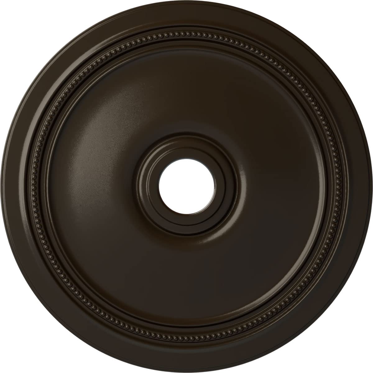 Ekena Millwork CM24DISHF Diane Ceiling Medallion, 24OD x 3 5/8ID x 1 1/4P (Fits Canopies up to 6 1/4), Hand-Painted Stone Hearth