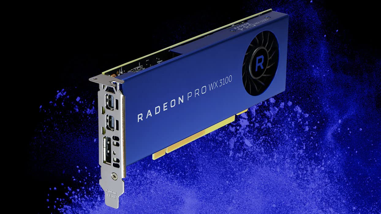 Amd Radeon Pro Wx 3100 Graphic Card   1.22 Ghz Core   4 Gb Gddr5   Half Length   Single Slot Space Required