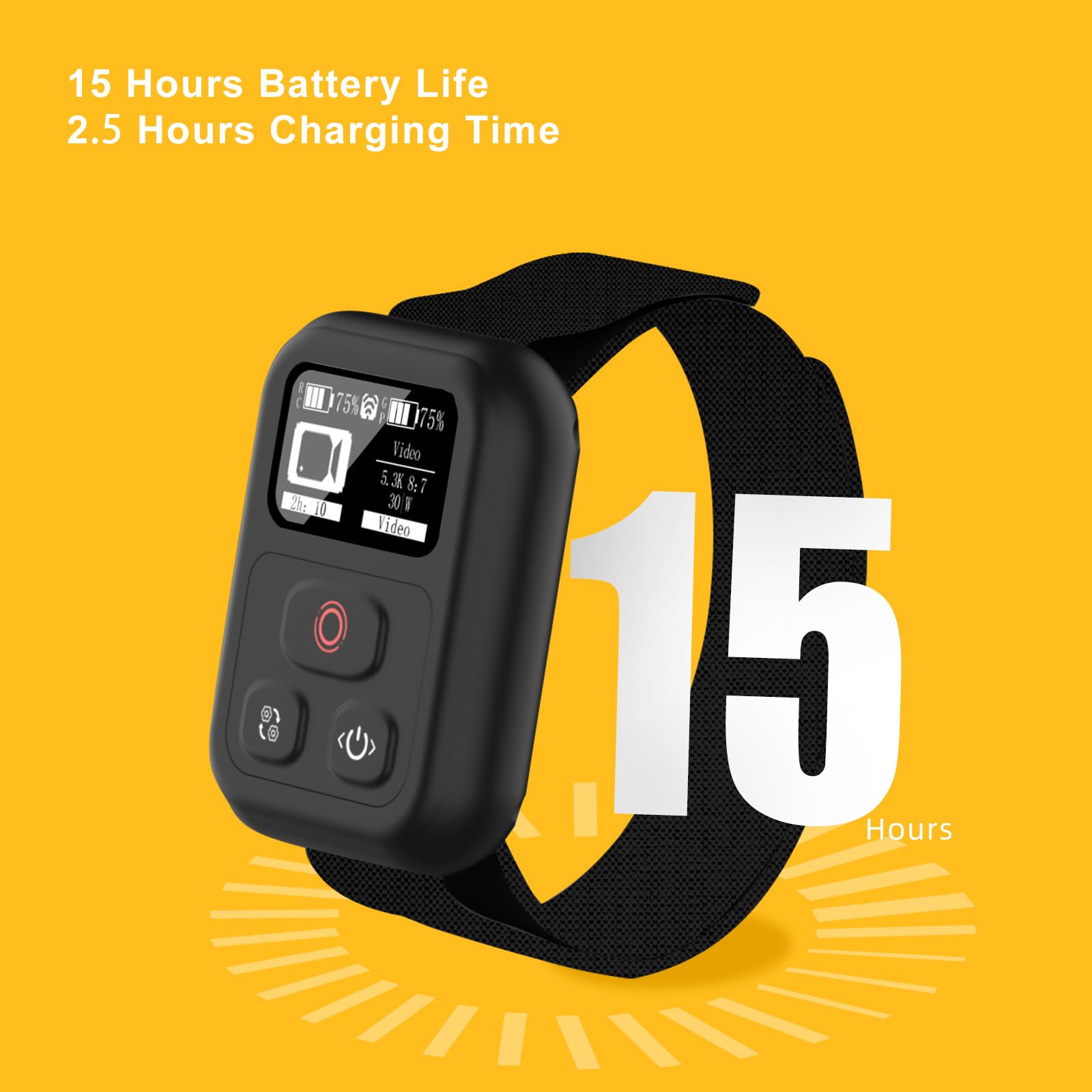 Remote Control Accessories For Gopro Hero Black 12/11/11Mini/10/9/8/Max,Wireless 269Ft Remote Control Range Oled Display