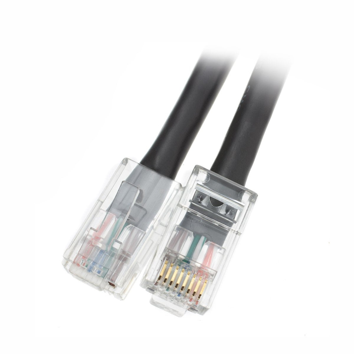 Cablewholesale 2 Foot Electronics Accessories Cat6 Ethernet Patch Cable, Bootless, Black (845 10X8 12202)