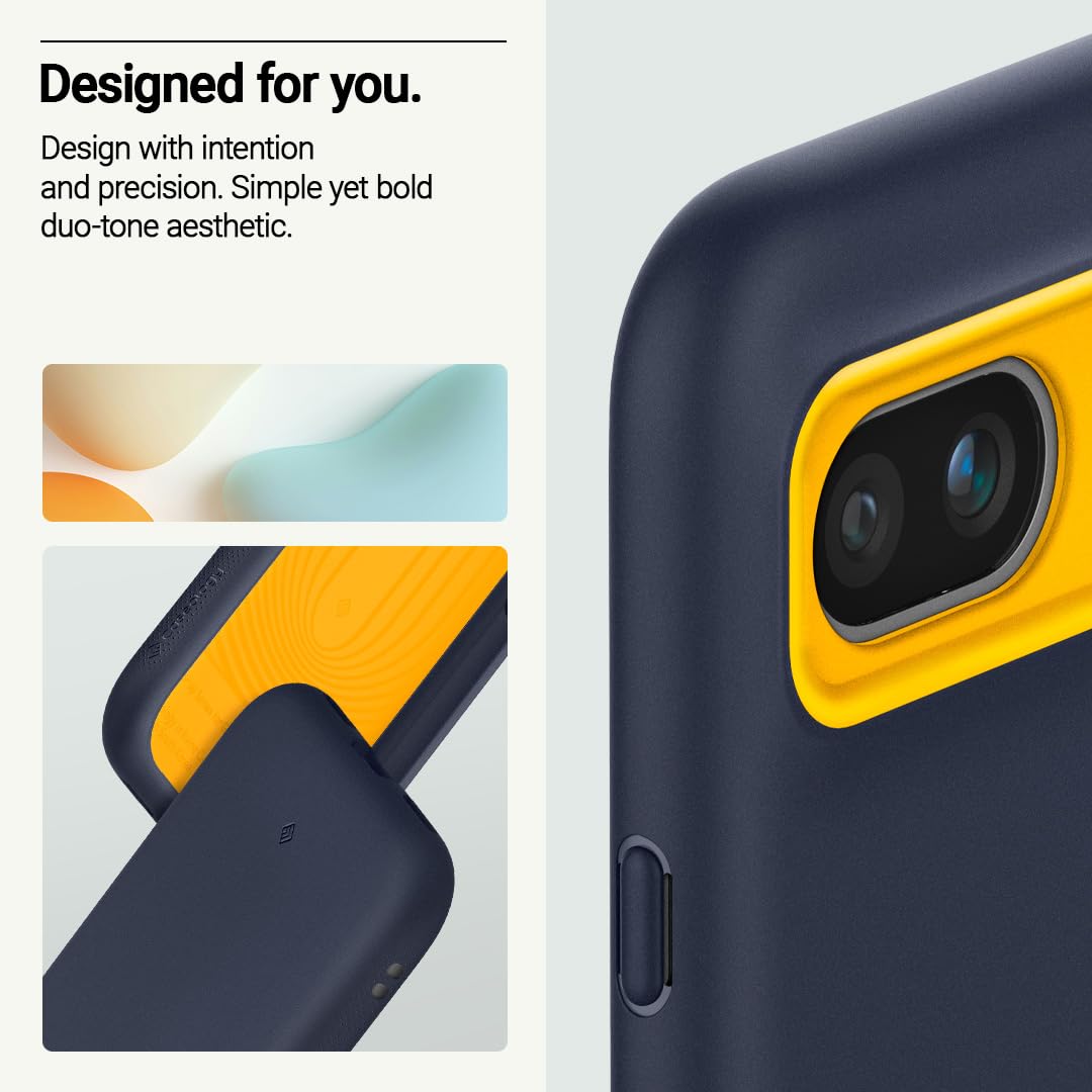 Caseology Nano Pop For Google Pixel 8A Case 5G [Silicone Case](2024)   Blueberry Navy