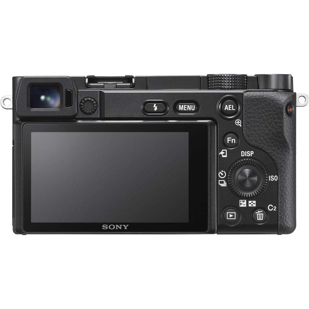 Sony Alpha A6100 Mirrorless Camera with 16 50mm Zoom Lens, Black (ILCE6100L/B)