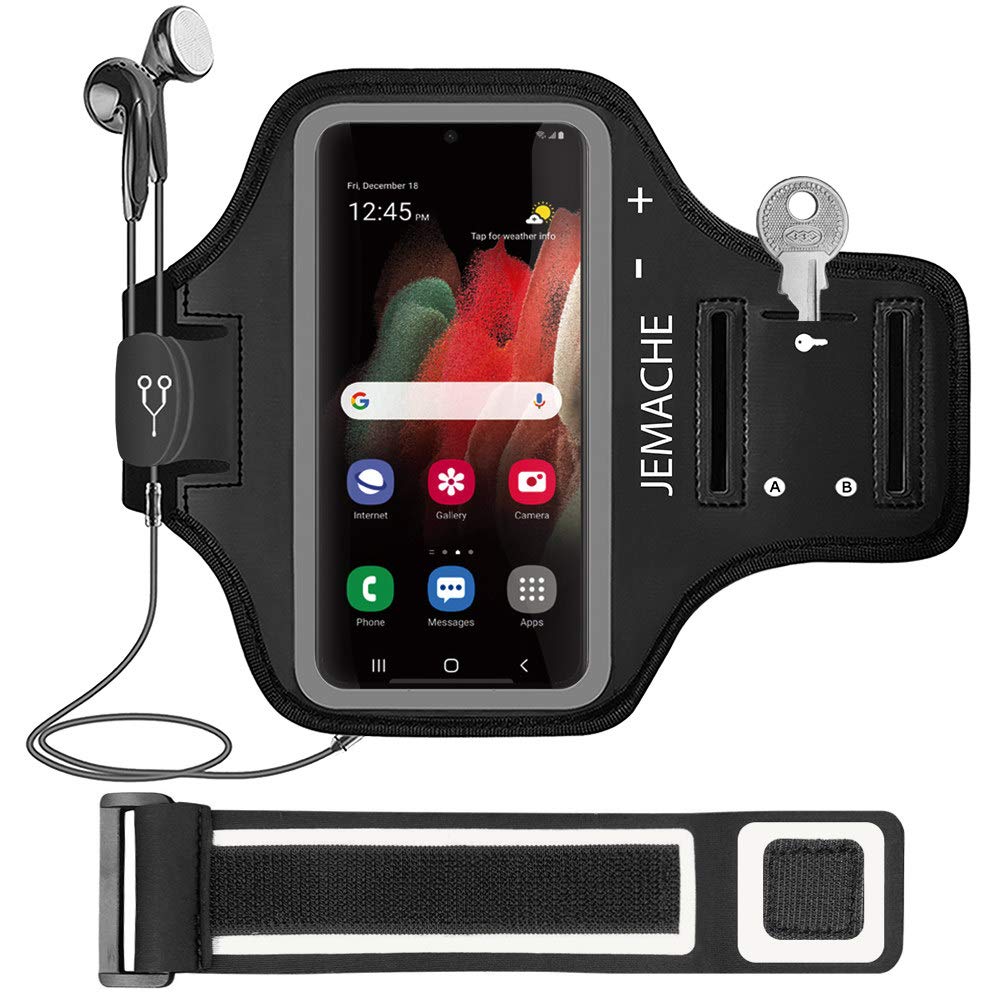 Galaxy S23 Ultra, S22 Ultra, S21 Ultra Armband, Jemache Gym Workouts Running Arm Band For Samsung Galaxy S20/S21/S22/S23 Ultra 5